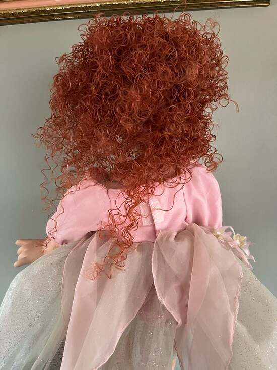 Vintage Show-Stoppers Petunia Porcelain Fairy Doll 22-inch Red Hair